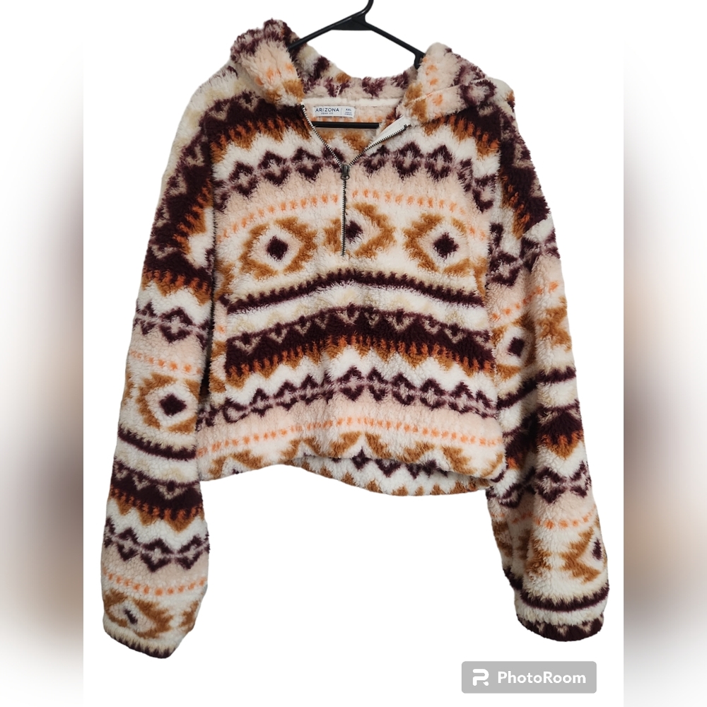Arizona Jean Aztec Half Zip Fleece Pullover